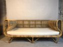 Sofa z rattanu naturalnego