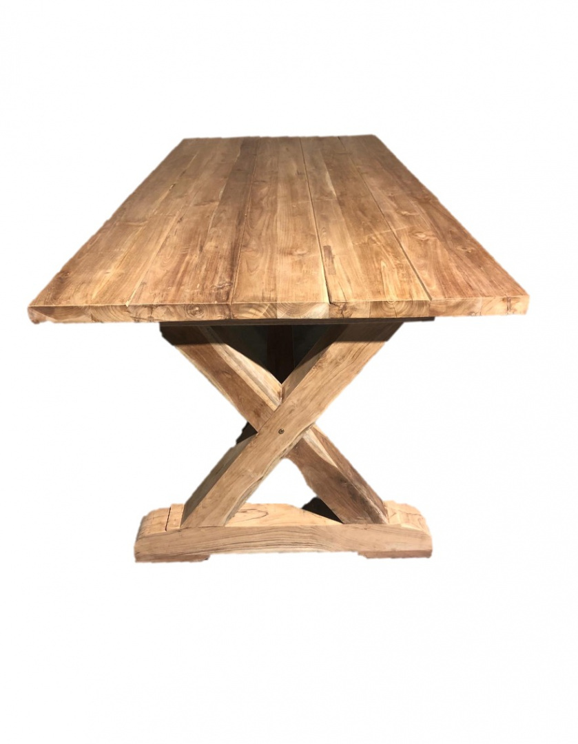 Stół z drewna tekowego 220x100x78 Rustic