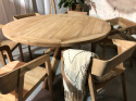 Okrągły stół z drewna tekowego śr. 145 cm