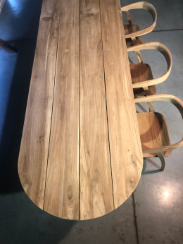 Stół z drewna tekowego 300x97x78